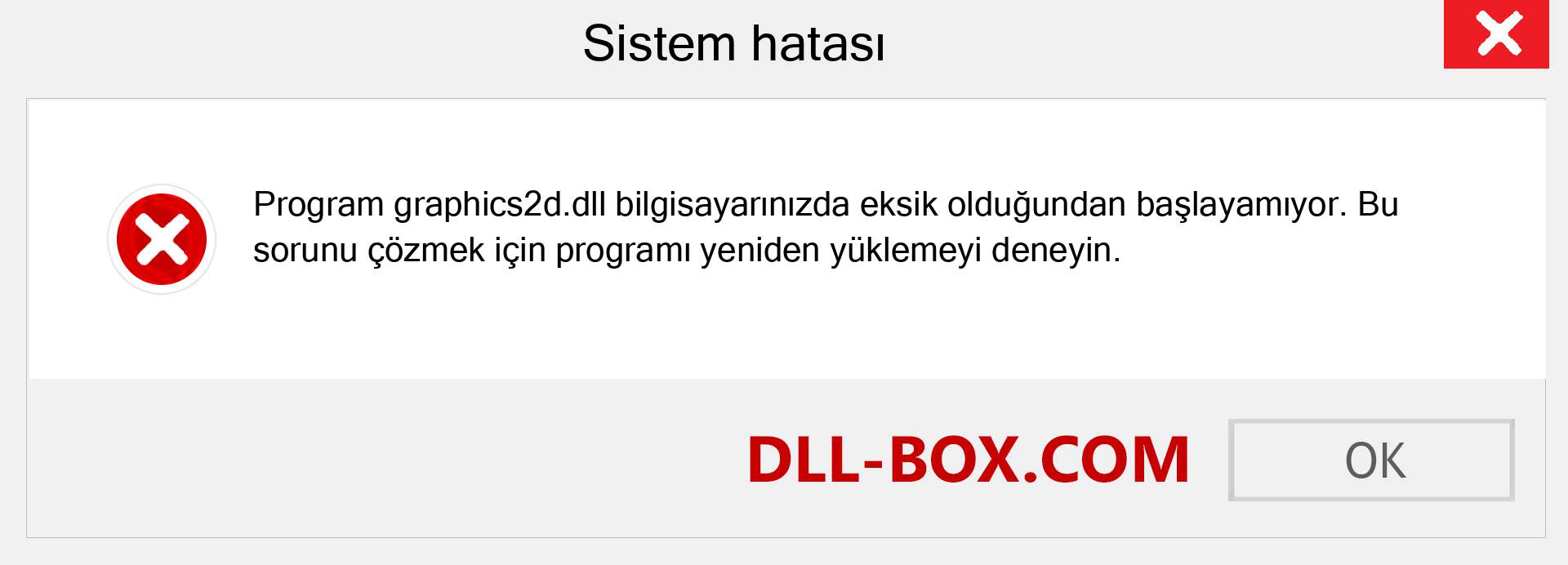 graphics2d.dll dosyası eksik mi? Windows 7, 8, 10 için İndirin - Windows'ta graphics2d dll Eksik Hatasını Düzeltin, fotoğraflar, resimler